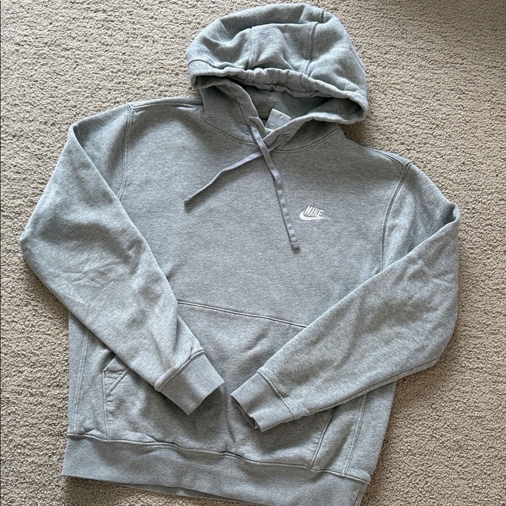 Nike Men's Heather Gray Hoodie